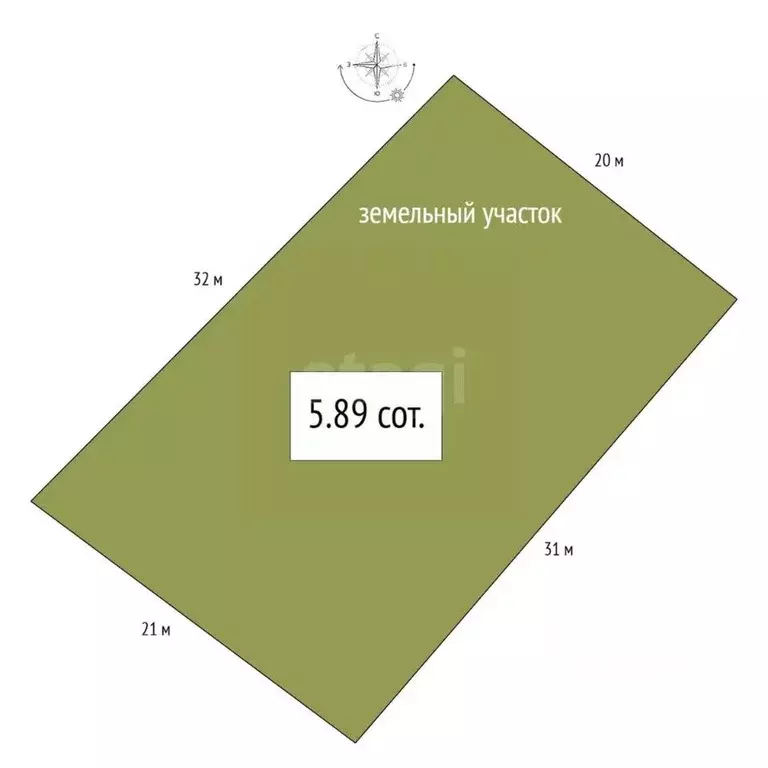 Участок в Новосибирская область, Бердск Марьин Лог СНТ, ул. 32-я (5.89 ... - Фото 2