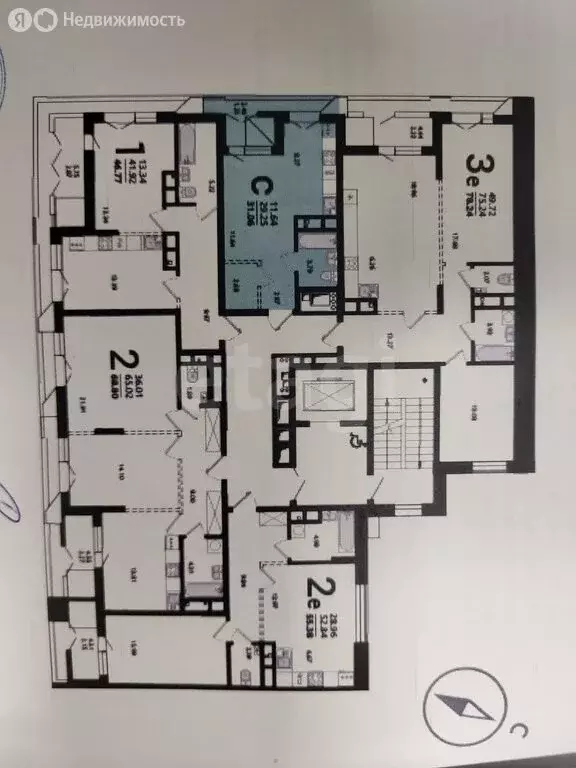Квартира-студия: Воронеж, улица Революции 1905 года, 34 (29.2 м) - Фото 1