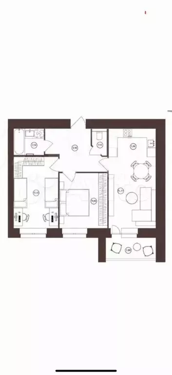 2-к. квартира, 65 м, 4/16 эт. - Фото 0