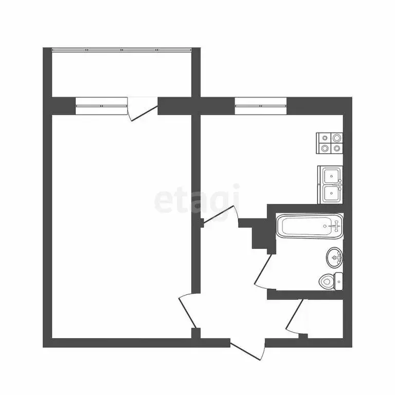 1-комнатная квартира: Саранск, Мордовская улица, 14 (37.3 м) - Фото 1