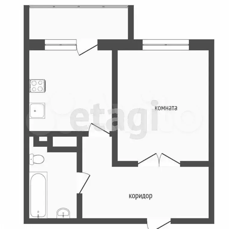 1-к. квартира, 35,5 м, 3/9 эт. - Фото 0