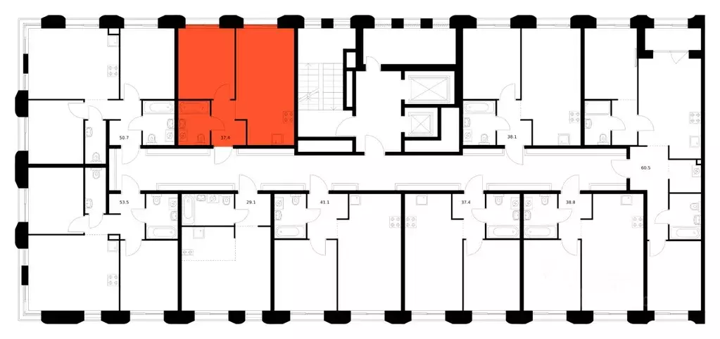 1-к кв. Татарстан, Казань Ботаническая 3 жилой комплекс, 1 (37.4 м) - Фото 2