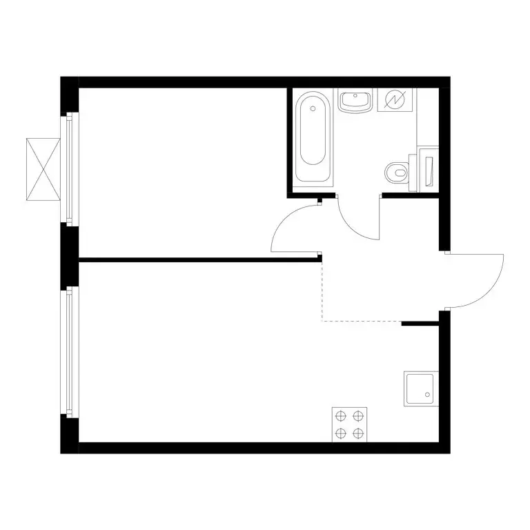 1-комнатная квартира: Казань, ЖК Нокса Парк, 8 (36.6 м) - Фото 0