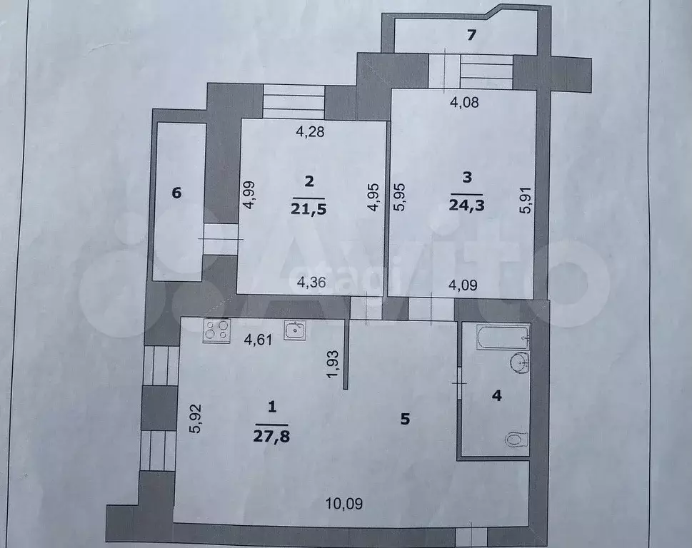 3-к. квартира, 120 м, 16/17 эт. - Фото 0