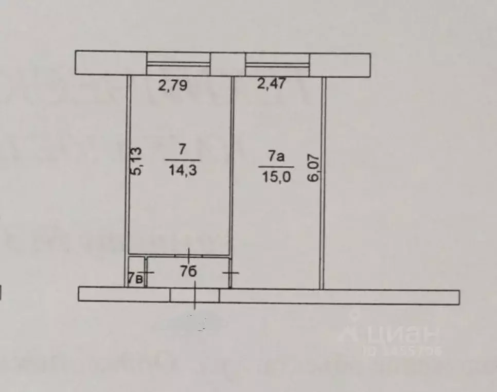 Комната Челябинская область, Челябинск ул. Орджоникидзе, 29 (14.0 м) - Фото 1