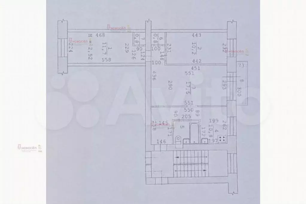 3-к. квартира, 54,9 м, 4/5 эт. - Фото 0