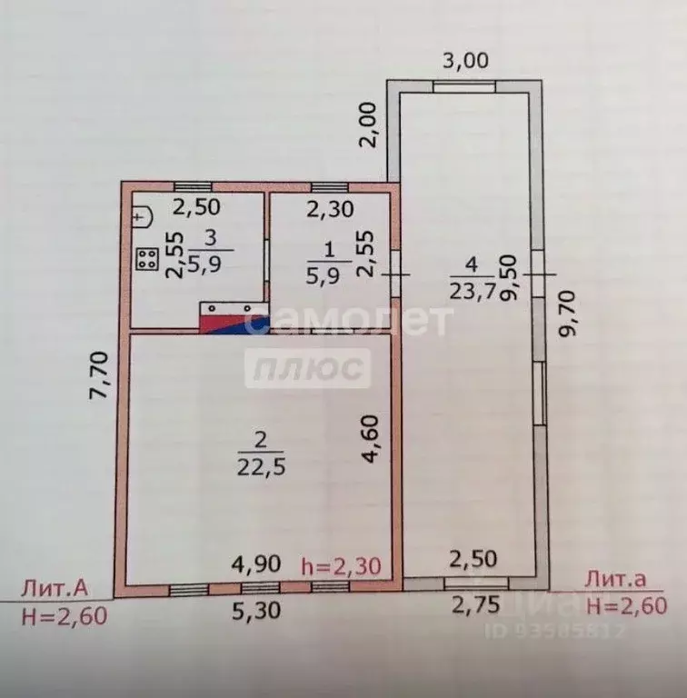 Дом в Курская область, Обоянский район, Усланский сельсовет, с. Трубеж ... - Фото 2