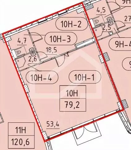 Торговая площадь в Москва Марк жилой комплекс, к2 (79 м) - Фото 2