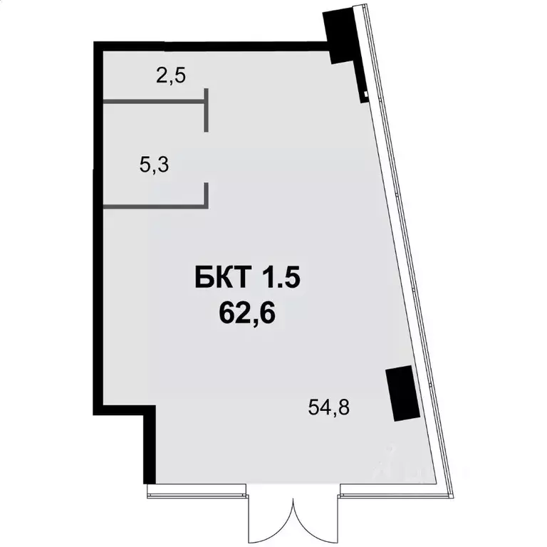 Помещение свободного назначения в Москва ул. Шеногина, 2 (63 м) - Фото 2