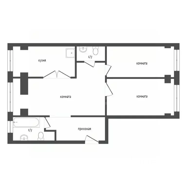 3-к кв. Красноярский край, Красноярск ул. Ленина, 120 (107.0 м) - Фото 2