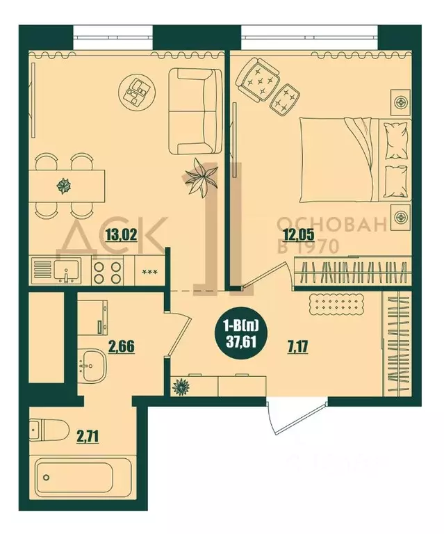 1-к кв. Ханты-Мансийский АО, Сургут 39-й мкр, Крылов жилой комплекс ... - Фото 1