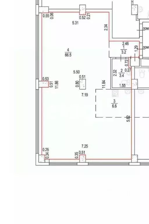3-к кв. Башкортостан, Уфа ул. 50 лет СССР, 34 (79.7 м) - Фото 2