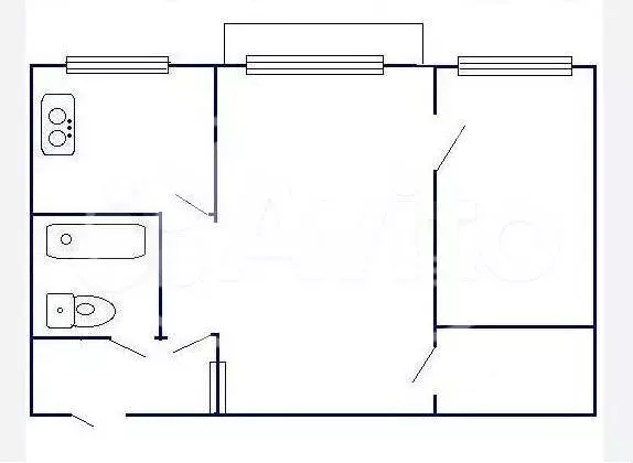 2-к. квартира, 41,7 м, 3/5 эт. - Фото 0