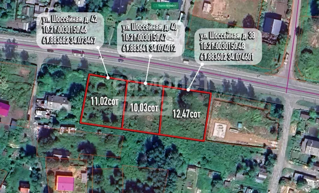 Участок в Карелия, Пряжинский район, пос. Чална Шоссейная ул., 38 ... - Фото 1