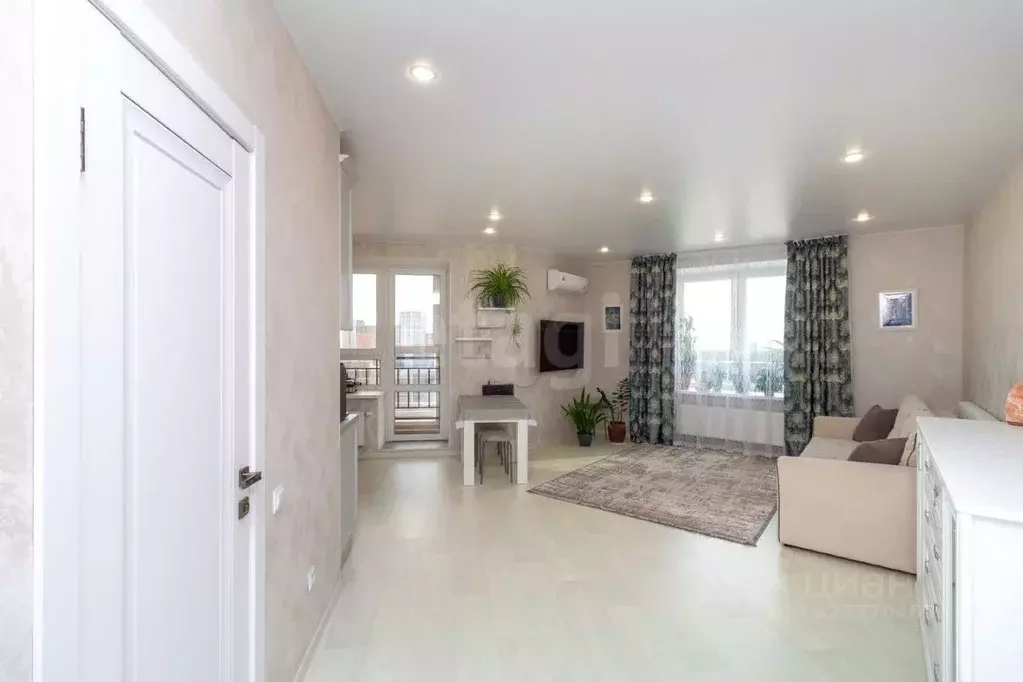 Студия Тюменская область, Тюмень ул. Тимофея Кармацкого, 5 (41.1 м) - Фото 1