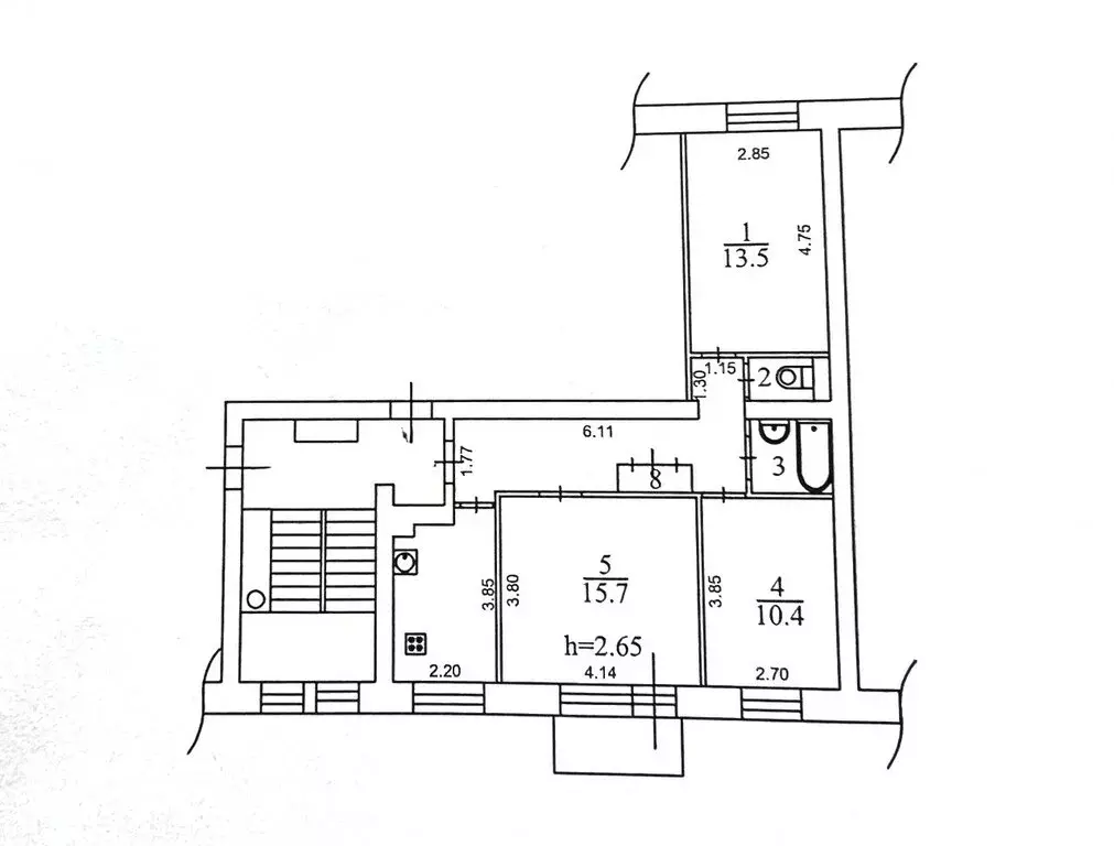 3-комнатная квартира: Иркутск, улица Гоголя, 6 (63.8 м) - Фото 0