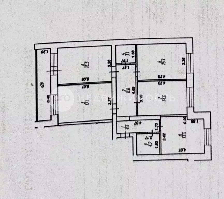 4-к кв. Рязанская область, Рязань Октябрьский городок мкр, 49 (106.4 ... - Фото 2