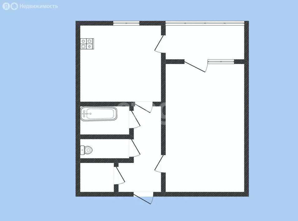 1-комнатная квартира: Черкесск, улица Лободина, 72 (32 м) - Фото 1