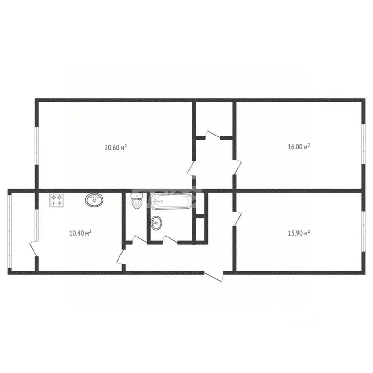 3-к кв. Липецкая область, Липецк ул. Фрунзе, 32 (84.0 м) - Фото 2