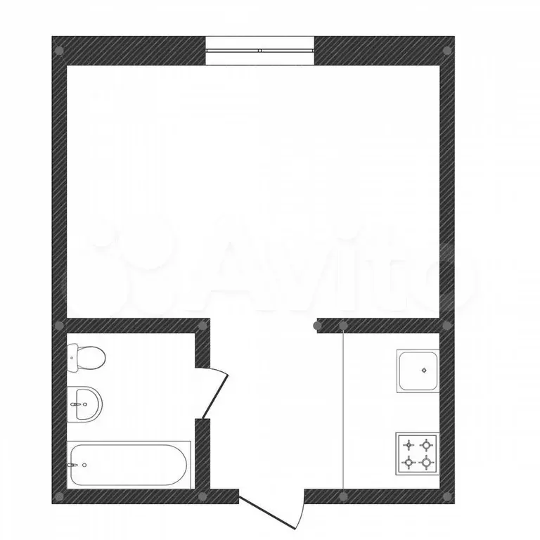 Квартира-студия, 16,5 м, 2/5 эт. - Фото 0