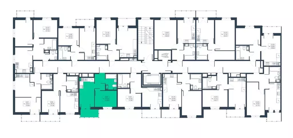 1-комнатная квартира: Коммунар, массив Ижора (30 м) - Фото 1