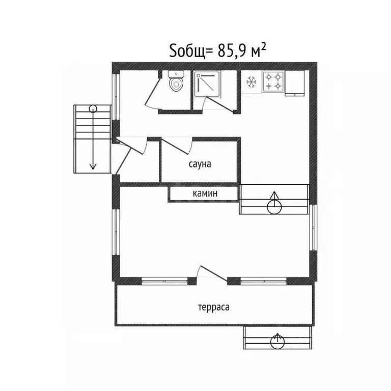 Дом в Новосибирская область, Новосибирский район, с. Боровое ул. ... - Фото 2