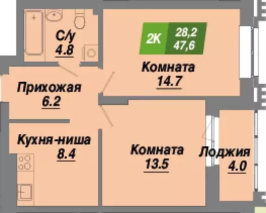 1-к кв. Новосибирская область, Новосибирск Калининский квартал жилой ... - Фото 0