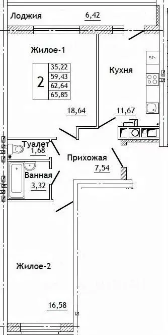2-к кв. Смоленская область, Смоленский муниципальный округ, д. ... - Фото 0