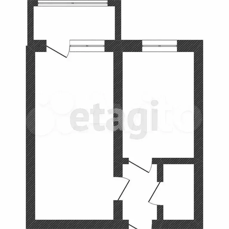 1-к. квартира, 32,5 м, 4/5 эт. - Фото 0