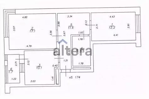 2-к кв. Татарстан, Казань ул. Баки Урманче, 4к1 (56.5 м) - Фото 2
