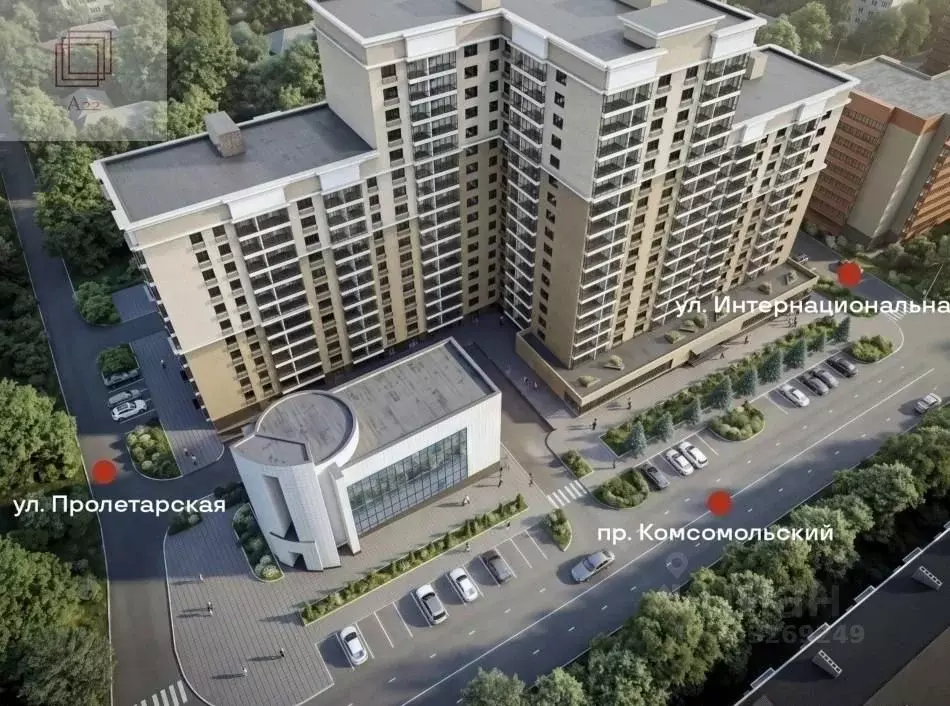 Студия Алтайский край, Барнаул Комсомольский просп., 48 (28.0 м) - Фото 1