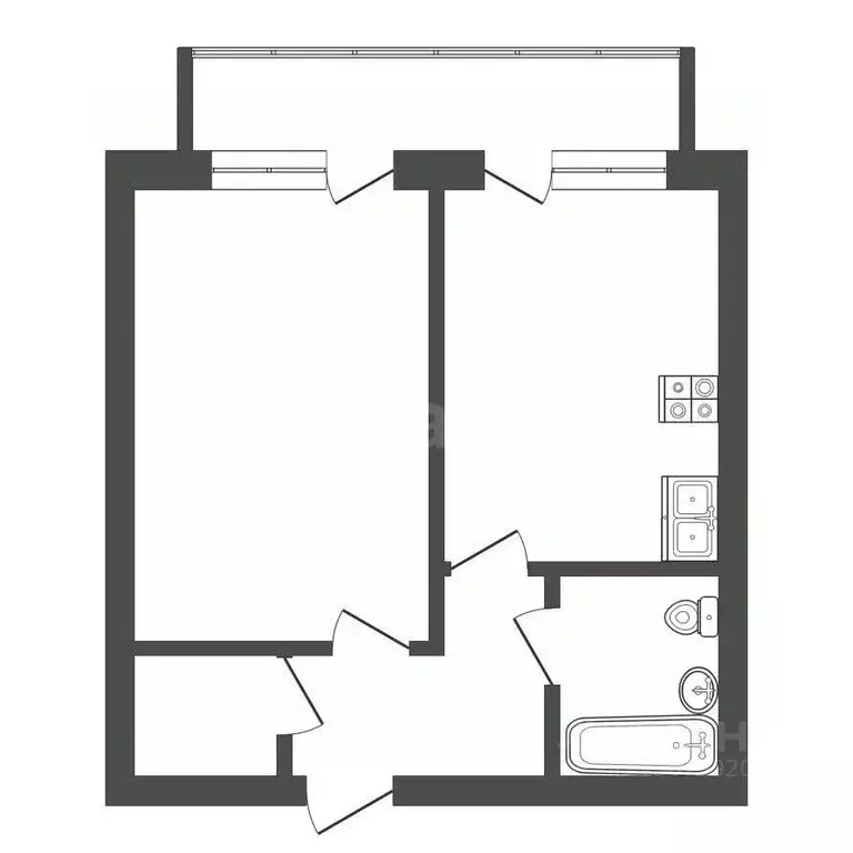 1-к кв. Ярославская область, Тутаев ул. Розы Люксембург, 70 (36.37 м) - Фото 2