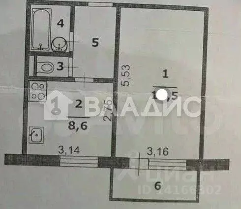 1-к кв. Белгородская область, Белгород ул. Щорса, 55а (34.0 м) - Фото 1