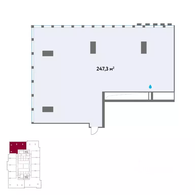 Офис в Москва Кинематографический кв-л,  (247 м) - Фото 2
