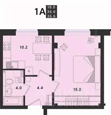 1-к кв. Псковская область, Псковский район, Завеличенская волость, д. ... - Фото 1