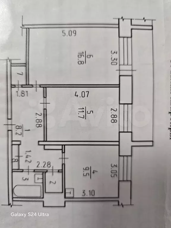 2-к. квартира, 51 м, 9/10 эт. - Фото 0