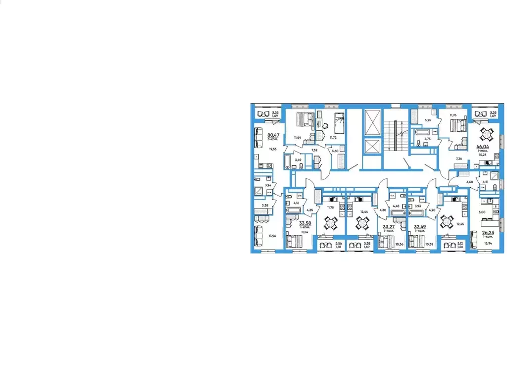 1-к кв. Хабаровский край, Хабаровск На семи холмах жилой комплекс ... - Фото 2