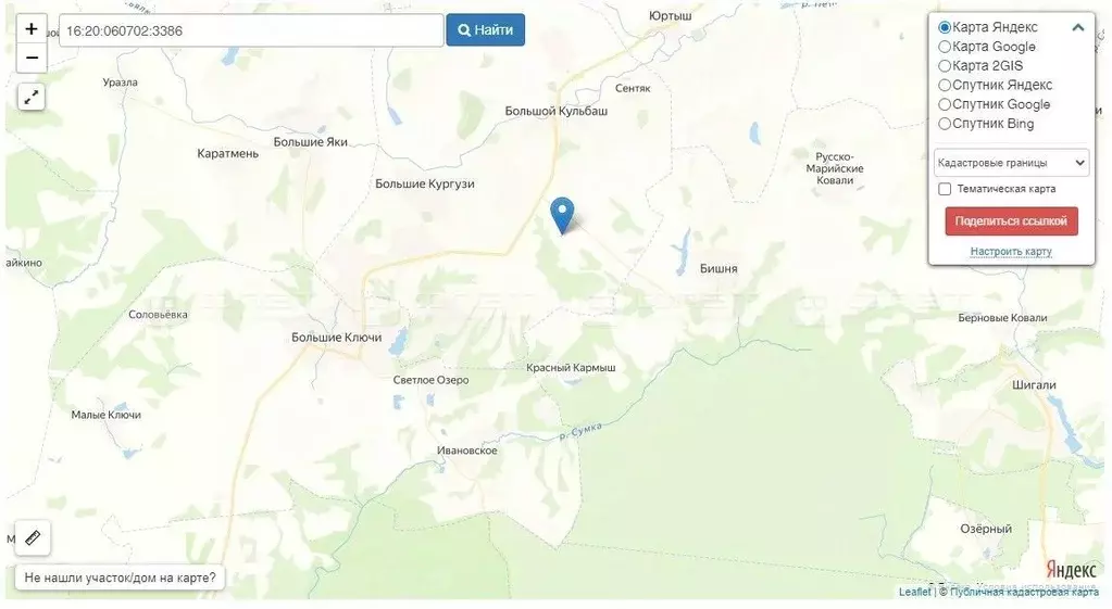 Участок в Татарстан, Зеленодольский район, Большекургузинское с/пос, ... - Фото 2