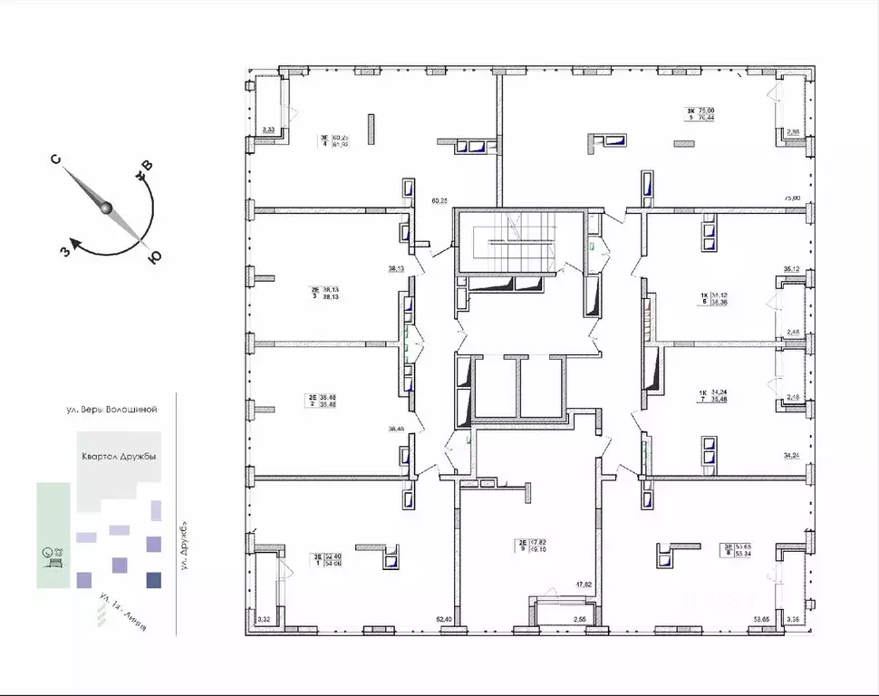 2-к кв. Кемеровская область, Кемерово ул. Дружбы, 11 (38.48 м) - Фото 2
