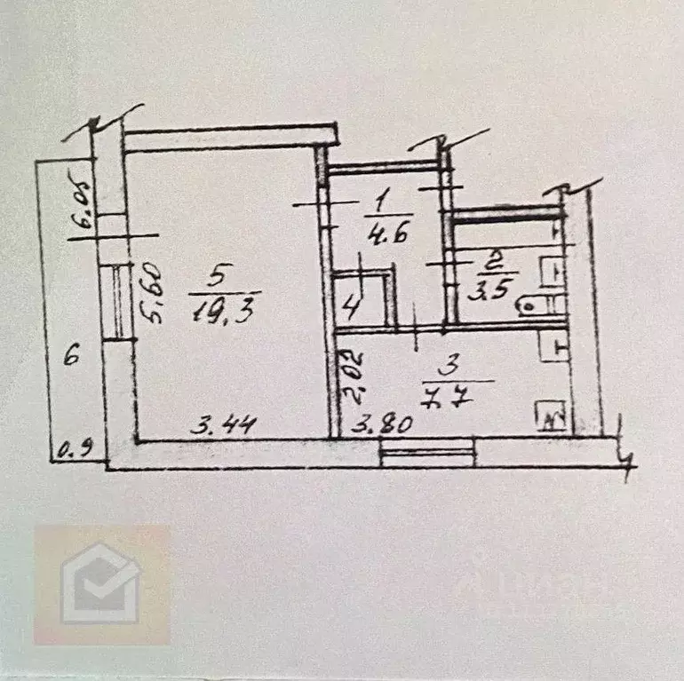 1-к кв. Крым, Симферополь ул. Промышленная, 2 (36.1 м) - Фото 1