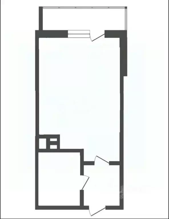 Студия Новосибирская область, Новосибирск ул. Петухова, 162 (26.6 м) - Фото 2