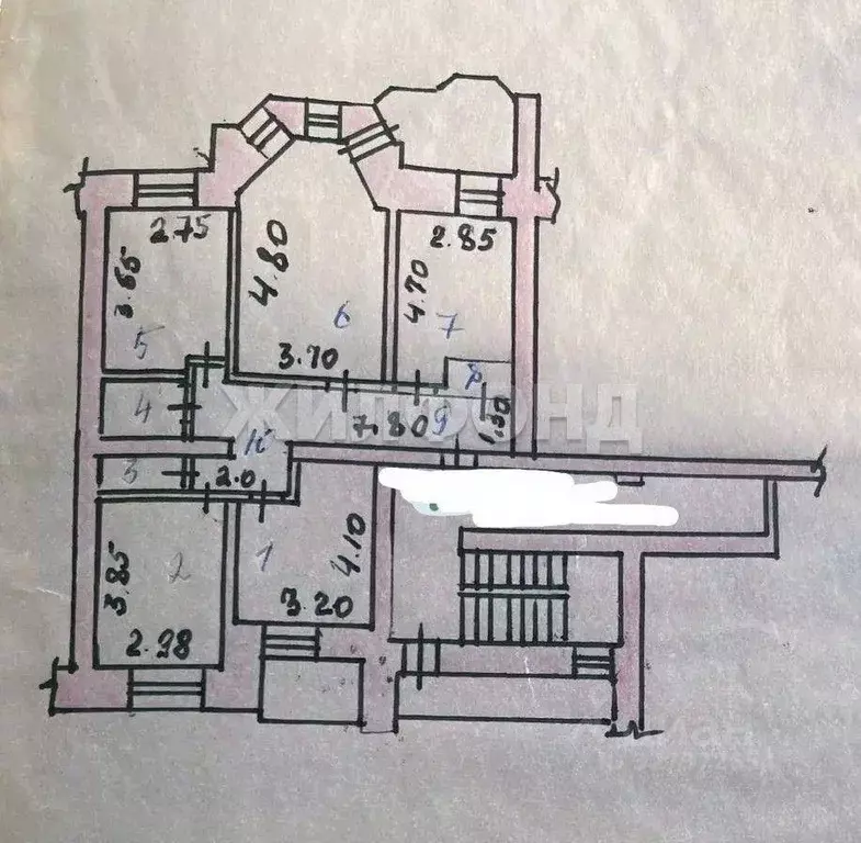 4-к кв. Хакасия, Абакан ул. Пушкина, 117 (81.7 м) - Фото 2