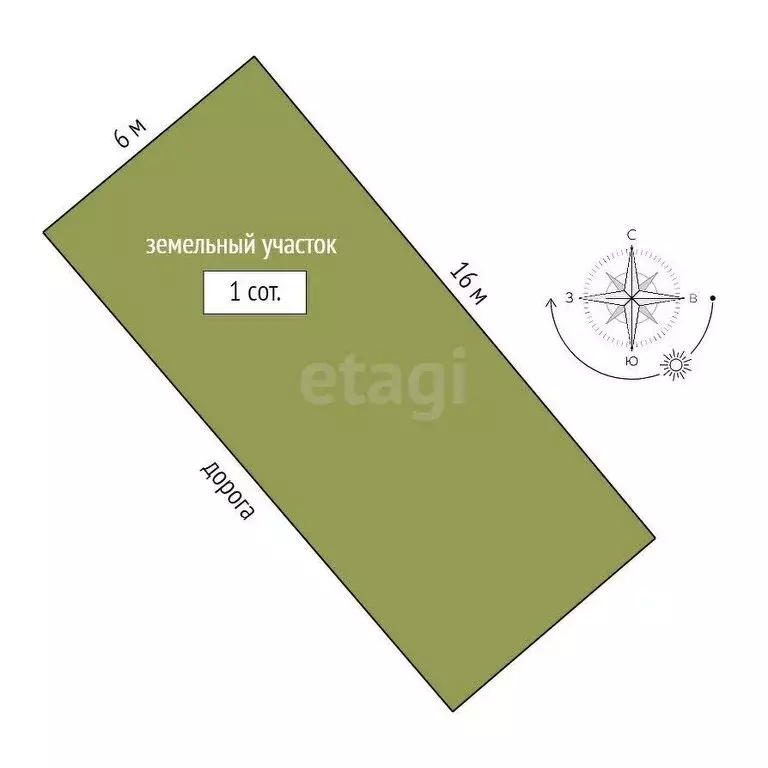 Участок в Береговое, Приморская улица (1 м) - Фото 1