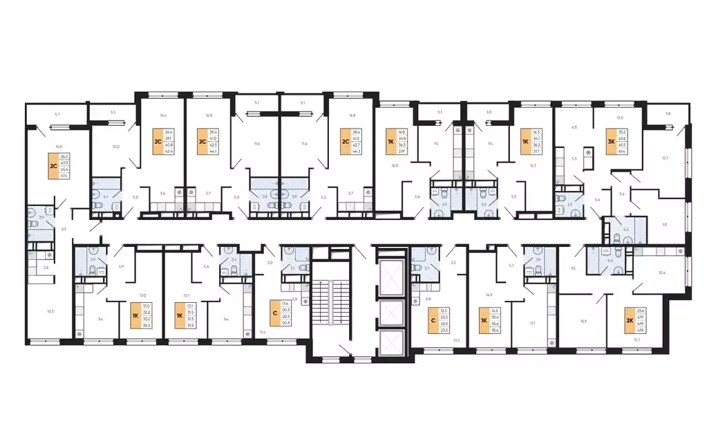2-к кв. Приморский край, Владивосток ул. Расула Гамзатова, 7к3 (42.4 ... - Фото 1