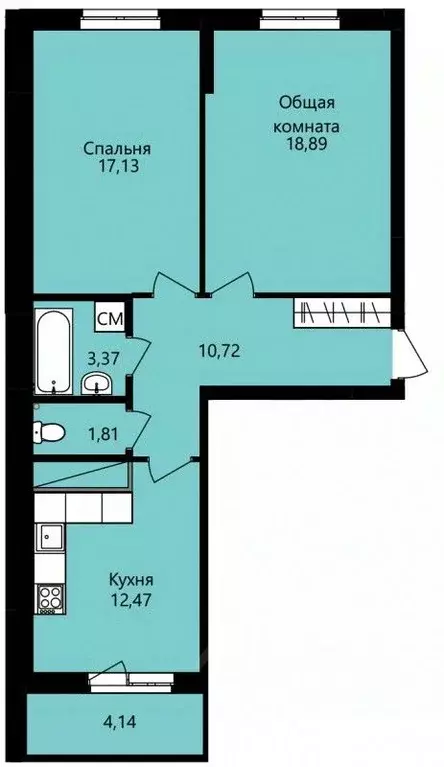 2-к кв. Мордовия, Саранск ул. Юрия Святкина, 14 (66.46 м) - Фото 0