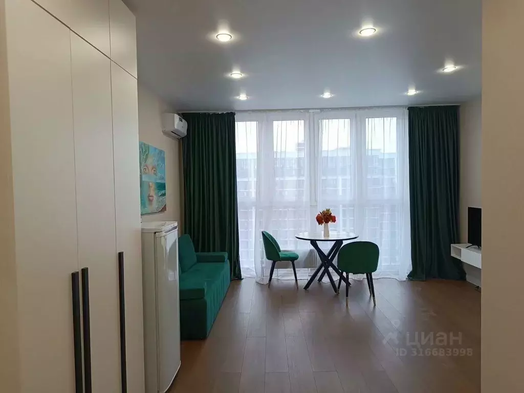 Студия Краснодарский край, Краснодар ул. Ивана Беличенко, 92к1 (27.0 ... - Фото 1