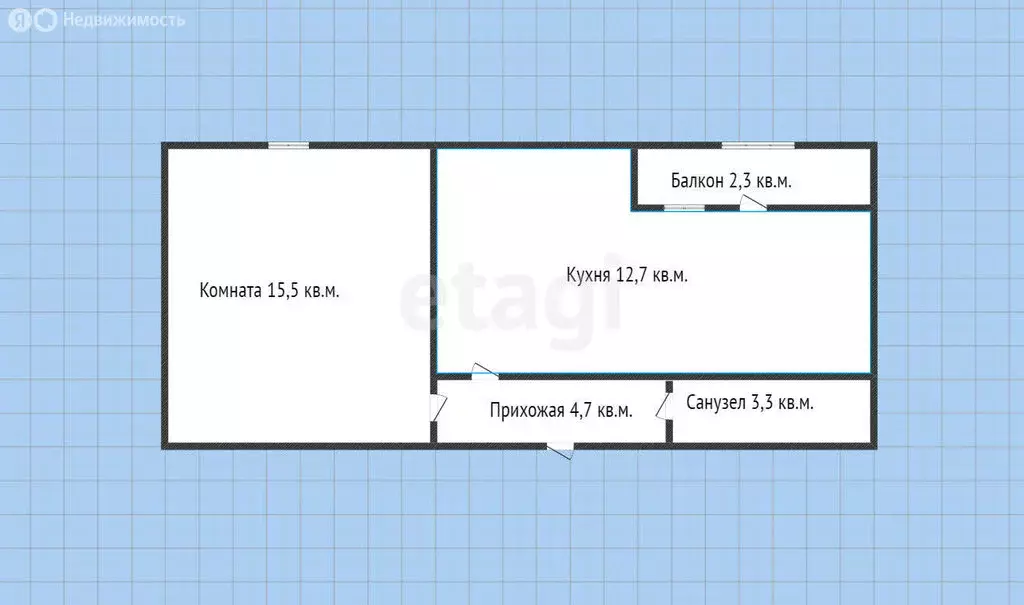 1-комнатная квартира: Горячий Ключ, Владимирская улица, 2 (36.2 м) - Фото 0