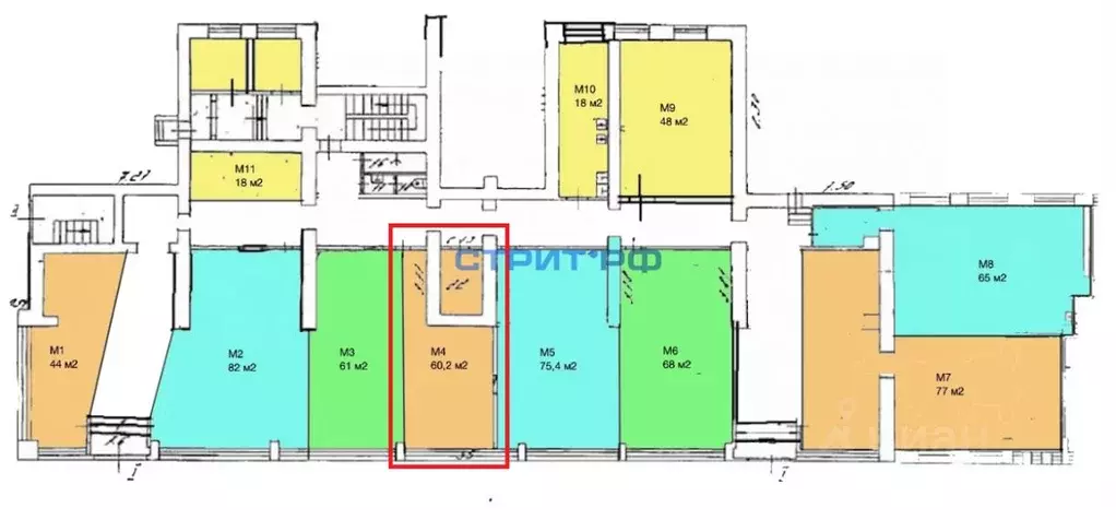 Помещение свободного назначения в Москва просп. Мира, 131 (60 м) - Фото 2