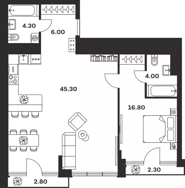 1-к кв. Тульская область, Тула ул. Фридриха Энгельса, 62 (81.5 м) - Фото 1
