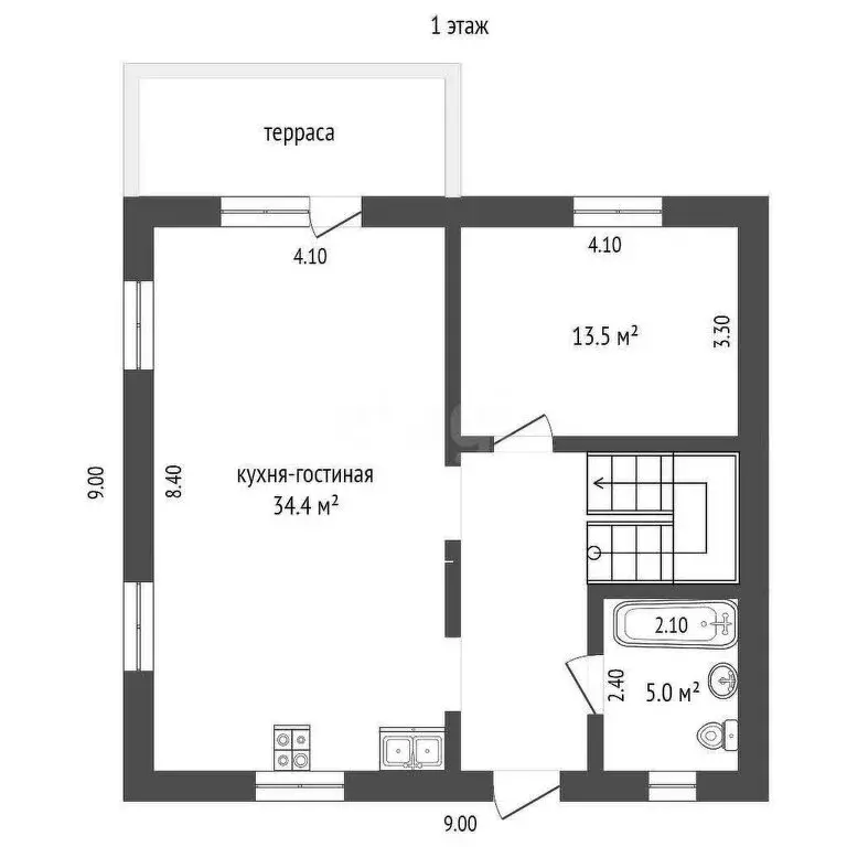 Дом в Севастополь, Нахимовский район, Качинский муниципальный округ, ... - Фото 1